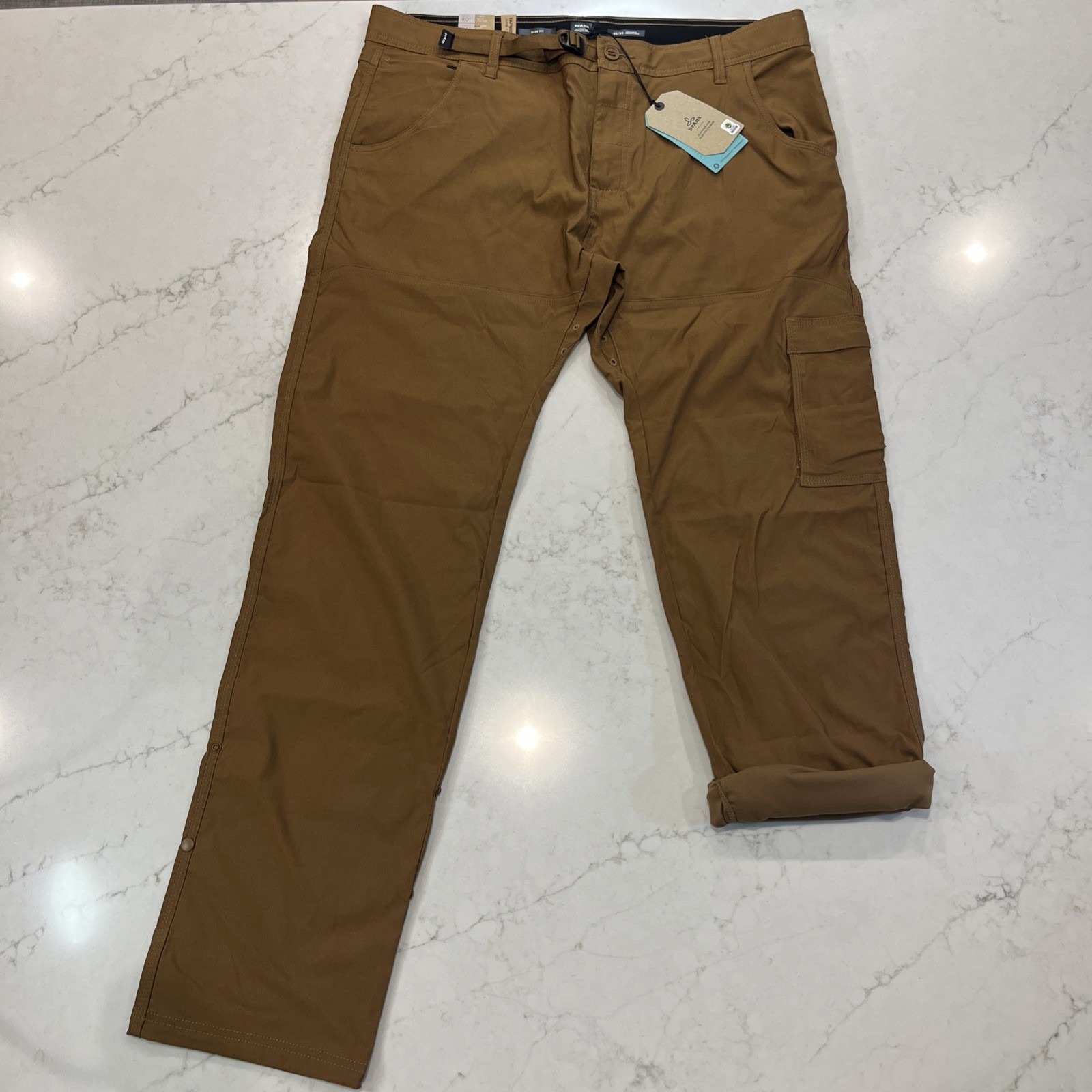 Prana New Stretch Zion Slim Pant Ii Mens 40 X34 Sepia Brown Hiking Outdoor